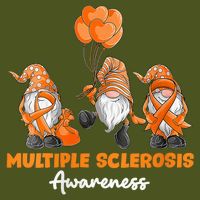 Gnomes Multiple Sclerosis Awareness Orange Ribbon Premium T-Shirt