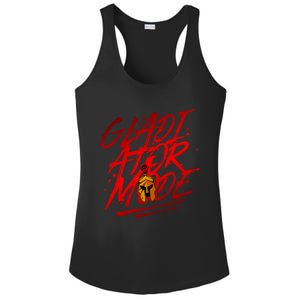 Gladiator Mode Spartan Beast Workout Gym Boxing Mma Gift Ladies PosiCharge Competitor Racerback Tank