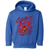 Gladiator Mode Spartan Beast Workout Gym Boxing Mma Gift Toddler Hoodie