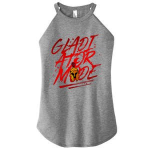 Gladiator Mode Spartan Beast Workout Gym Boxing Mma Gift Women's Perfect Tri Rocker Tank