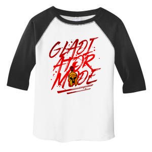 Gladiator Mode Spartan Beast Workout Gym Boxing Mma Gift Toddler Fine Jersey T-Shirt