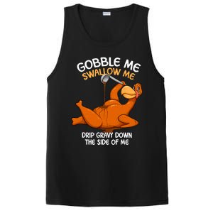 Gobble Me Swallow Me Thanksgiving Turkey Gravy Wap Lyrics Gift PosiCharge Competitor Tank