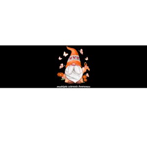 Gnome Multiple Sclerosis Awareness Orange Ribbon Gnome MS Warrior Bumper Sticker