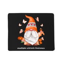 Gnome Multiple Sclerosis Awareness Orange Ribbon Gnome MS Warrior Mousepad