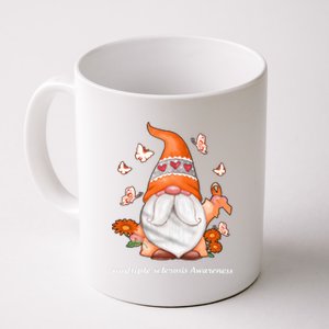 Gnome Multiple Sclerosis Awareness Orange Ribbon Gnome MS Warrior Coffee Mug