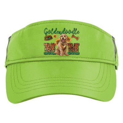 Goldendoodle Mom Sunflowers Goldendoodle Lovers Adult Drive Performance Visor