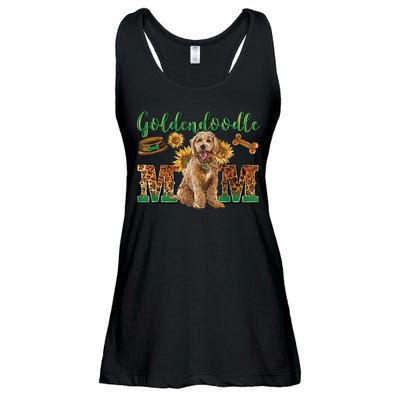 Goldendoodle Mom Sunflowers Goldendoodle Lovers Ladies Essential Flowy Tank