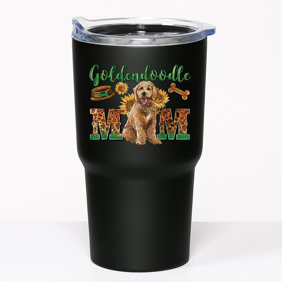 Goldendoodle Mom Sunflowers Goldendoodle Lovers Tumbler