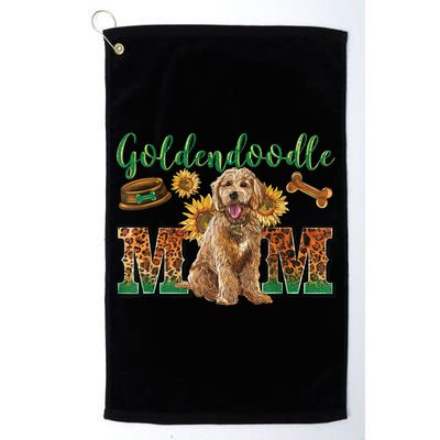 Goldendoodle Mom Sunflowers Goldendoodle Lovers Golf Towel