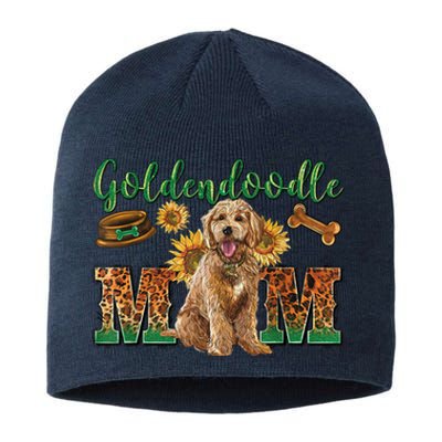 Goldendoodle Mom Sunflowers Goldendoodle Lovers Sustainable Beanie