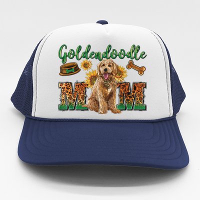 Goldendoodle Mom Sunflowers Goldendoodle Lovers Trucker Hat