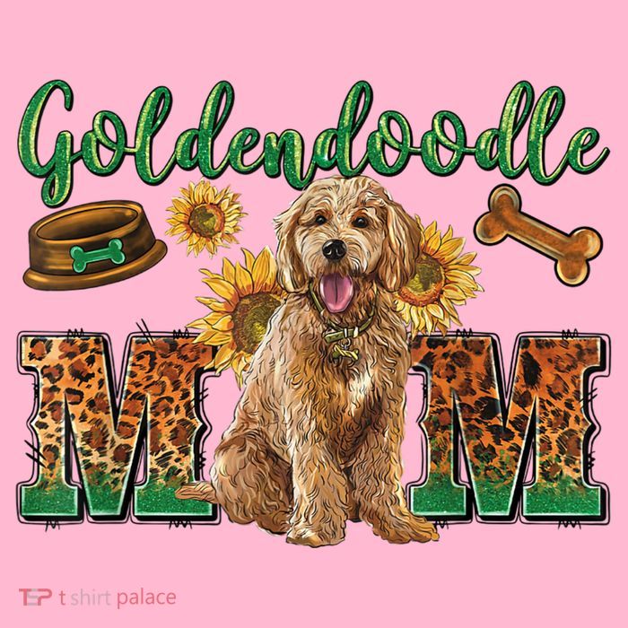Goldendoodle Mom Sunflowers Goldendoodle Lovers T-Shirt