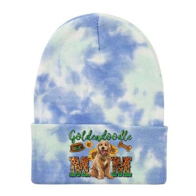 Goldendoodle Mom Sunflowers Goldendoodle Lovers Tie Dye 12in Knit Beanie