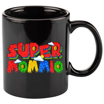 Gamer Mommio Super Mom Mothers Day Funny Gift From Son Daughter 11oz C Handle Ceramic Mug
