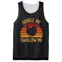 Gobble Me Swallow Funny Thanksgiving Feast Turkey Trot Mesh Reversible Basketball Jersey Tank