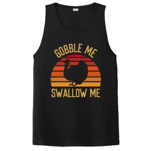 Gobble Me Swallow Funny Thanksgiving Feast Turkey Trot PosiCharge Competitor Tank