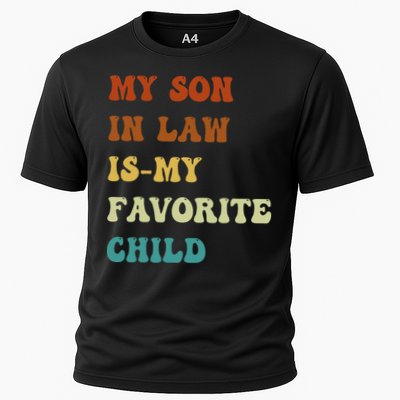 Groovy My Son In Law Is My Favorite Child Funny Son In Law Performance Shirt