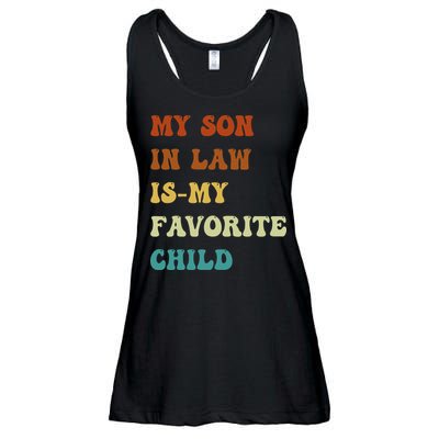 Groovy My Son In Law Is My Favorite Child Funny Son In Law Ladies Essential Flowy Tank