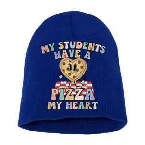 Groovy My Students Have Pizza Of My Heart Teacher Valentine Gift Short Acrylic Beanie