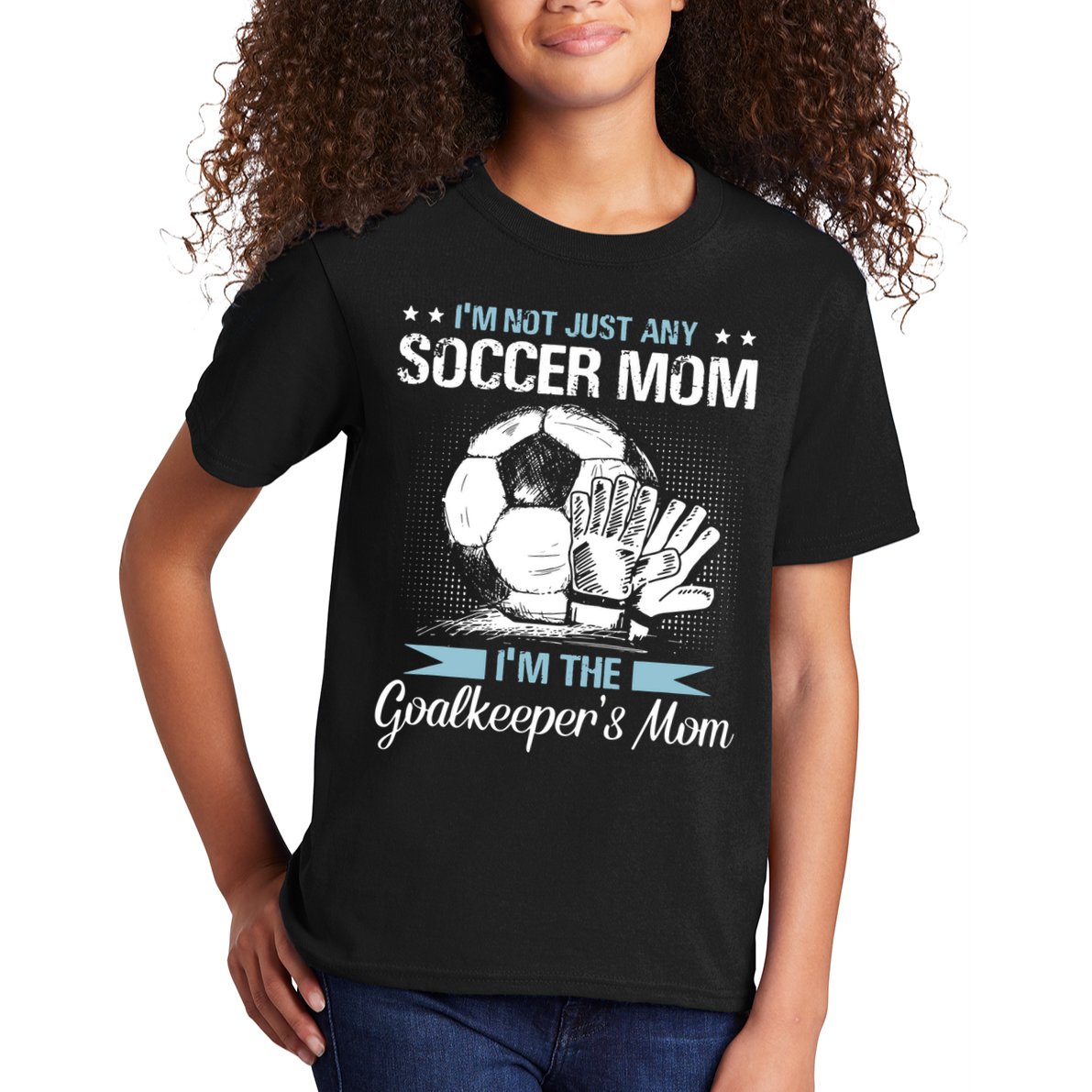 Goalkeeper Mom Shirt Soccer Goalie Mama Mothers Day Women Kids T-Shirt