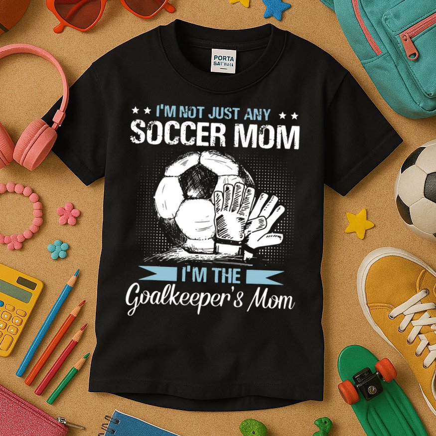 Goalkeeper Mom Shirt Soccer Goalie Mama Mothers Day Women Kids T-Shirt