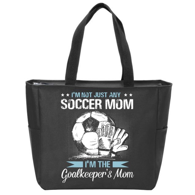 Goalkeeper Mom Shirt Soccer Goalie Mama Mothers Day Women Zip Tote Bag