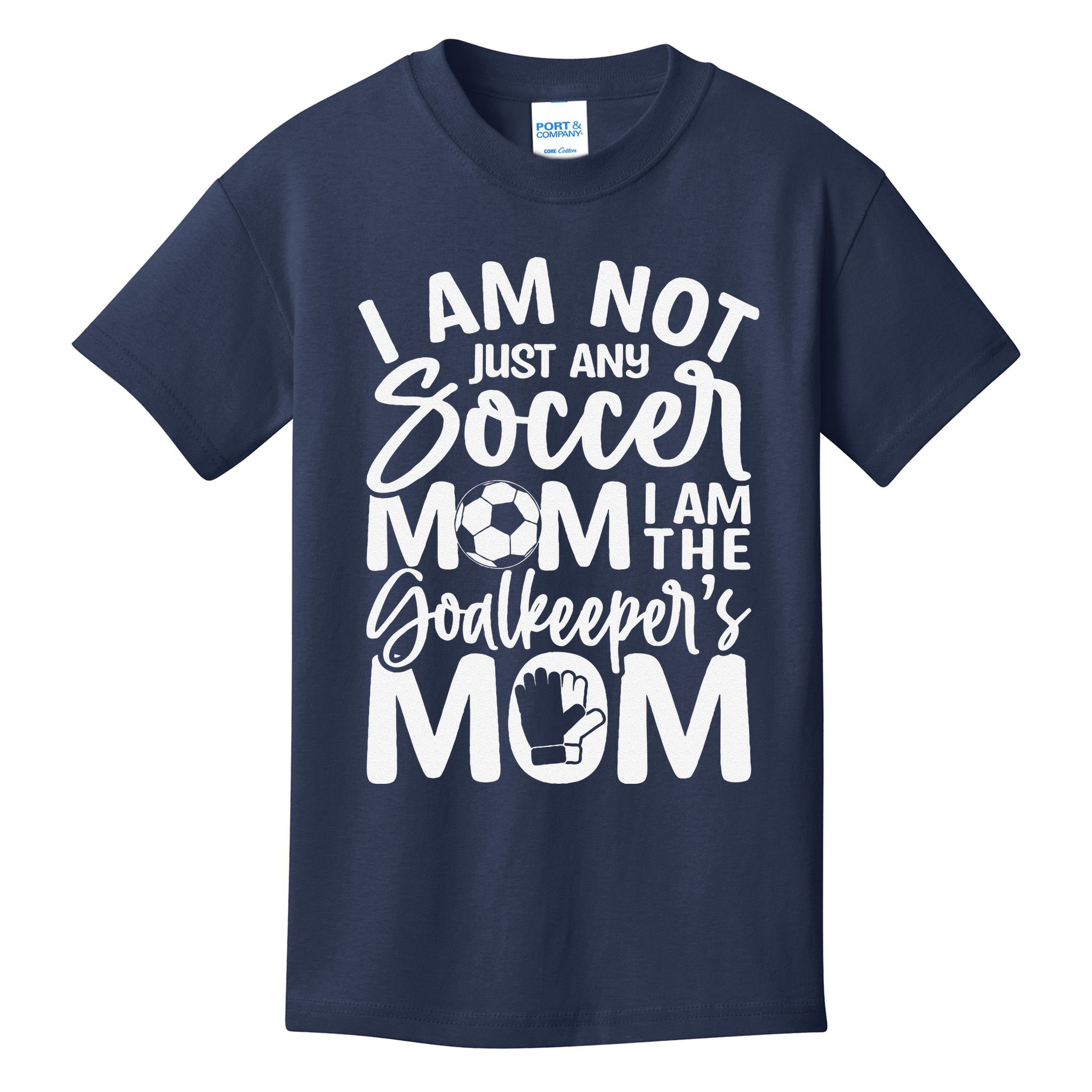 Goalkeeper Mom Soccer Goalie Mama Mothers Day Kids T-Shirt