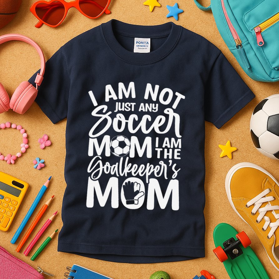 Goalkeeper Mom Soccer Goalie Mama Mothers Day Kids T-Shirt