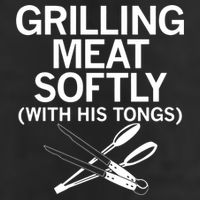 Grilling Meat Softly With His Tongs Funny Grilling Bbq Meaningful Gift Adult Drive Performance Visor