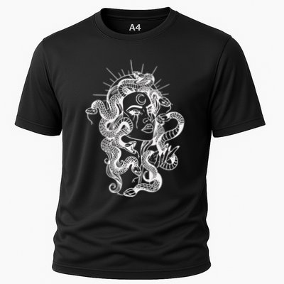 Greek Mythology Snakes Head Witch Cooling Performance Crew T-Shirt