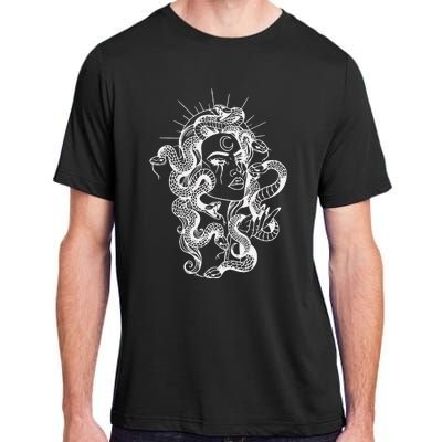 Greek Mythology Snakes Head Witch Adult ChromaSoft Performance T-Shirt