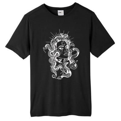 Greek Mythology Snakes Head Witch Tall Fusion ChromaSoft Performance T-Shirt