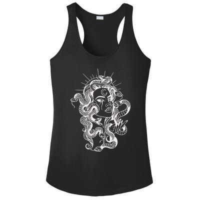 Greek Mythology Snakes Head Witch Ladies PosiCharge Competitor Racerback Tank