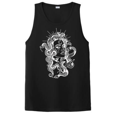 Greek Mythology Snakes Head Witch PosiCharge Competitor Tank