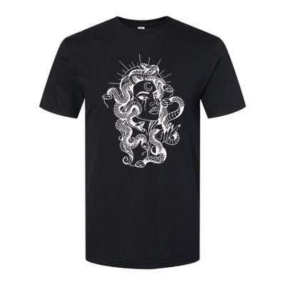 Greek Mythology Snakes Head Witch Softstyle CVC T-Shirt