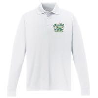 Garden More Stress Less Performance Long Sleeve Polo