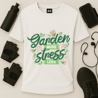 Garden More Stress Less Cooling Performance Crew T-Shirt