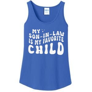 Groovy My Son In Law Is My Favorite Child Funny Family Ladies Essential Tank