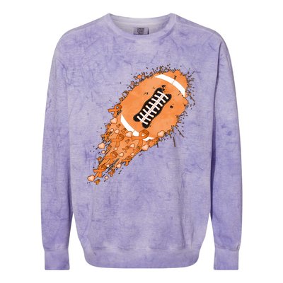 Gameday Multiple Sclerosis Awareness America Football Lover Support Colorblast Crewneck Sweatshirt