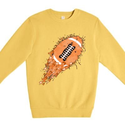 Gameday Multiple Sclerosis Awareness America Football Lover Support Premium Crewneck Sweatshirt