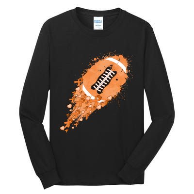 Gameday Multiple Sclerosis Awareness America Football Lover Support Tall Long Sleeve T-Shirt