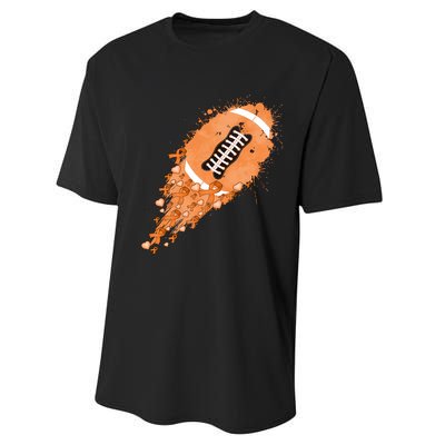 Gameday Multiple Sclerosis Awareness America Football Lover Support Performance Sprint T-Shirt