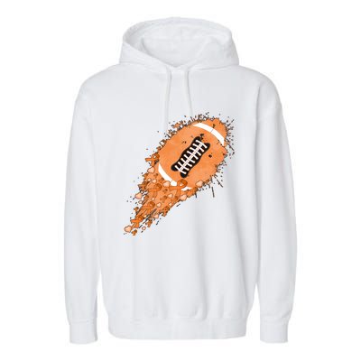 Gameday Multiple Sclerosis Awareness America Football Lover Support Garment-Dyed Fleece Hoodie