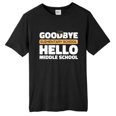 Goodbye Middle School Hello High School 8th Grade Graduation Tall Fusion ChromaSoft Performance T-Shirt