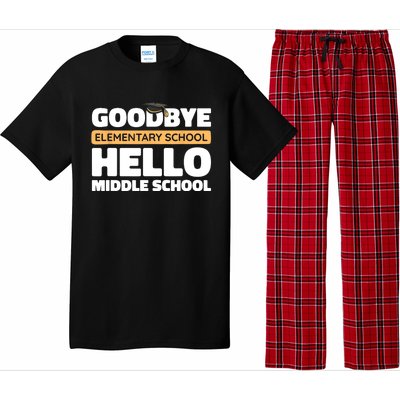 Goodbye Middle School Hello High School 8th Grade Graduation Pajama Set