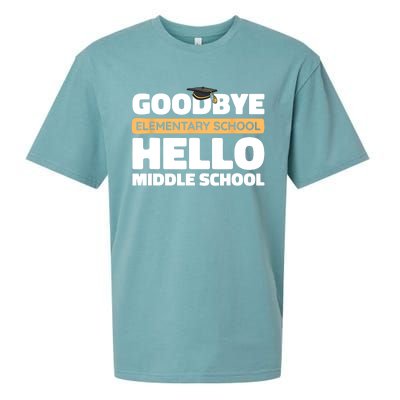 Goodbye Middle School Hello High School 8th Grade Graduation Sueded Cloud Jersey T-Shirt