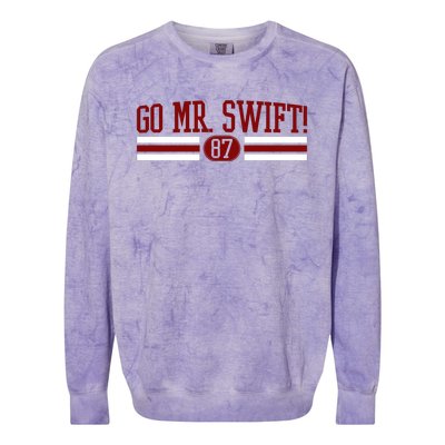 Go Mr Swift Kansas Football Colorblast Crewneck Sweatshirt