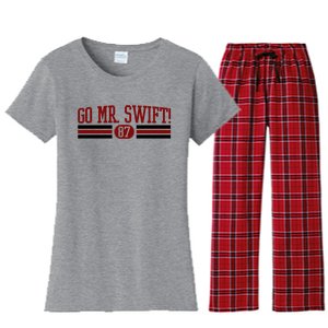 Go Mr Swift Kansas Football Women's Flannel Pajama Set