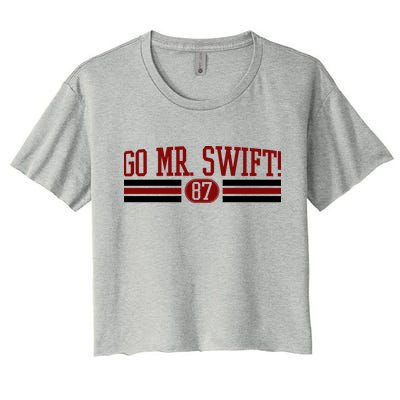 Go Mr Swift Kansas Football Crop Top