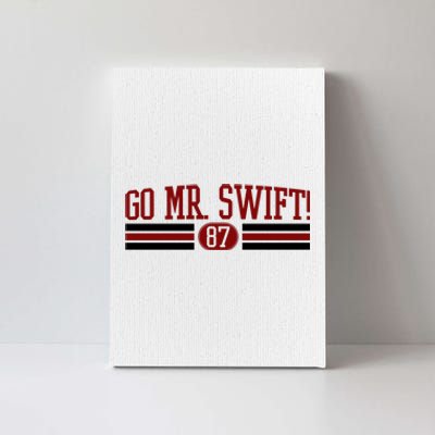 Go Mr Swift Kansas Football Canvas